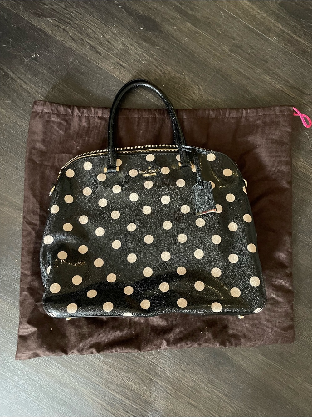 kate spade Black with Polka Dots Satchel